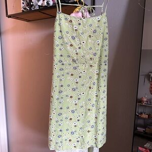 Kendall & Kylie Light Green Floral Dress